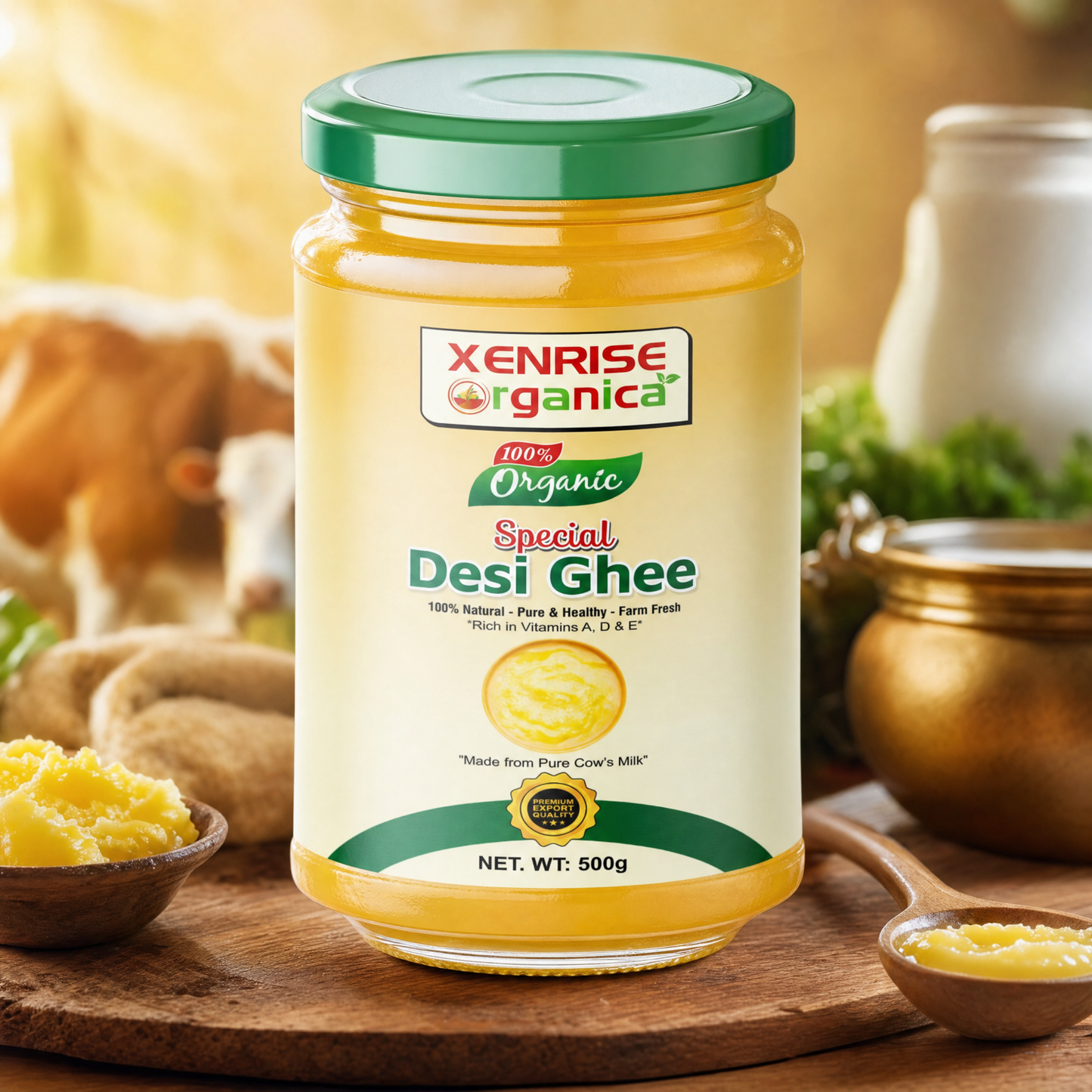 XENRISE Special Desi Ghee | XENRISE Organica | 100% Organic, Pure & Farm Fresh