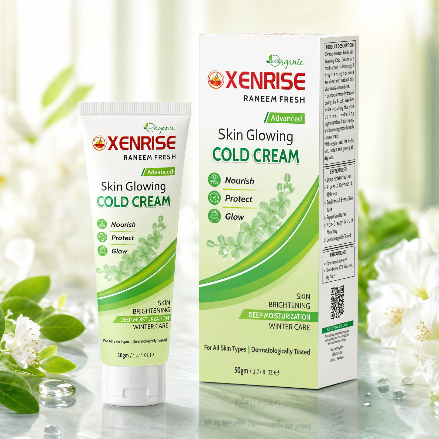 XENRISE RANEEM FRESH – Advanced Skin Glowing Cold Cream | XENRISE Organica
