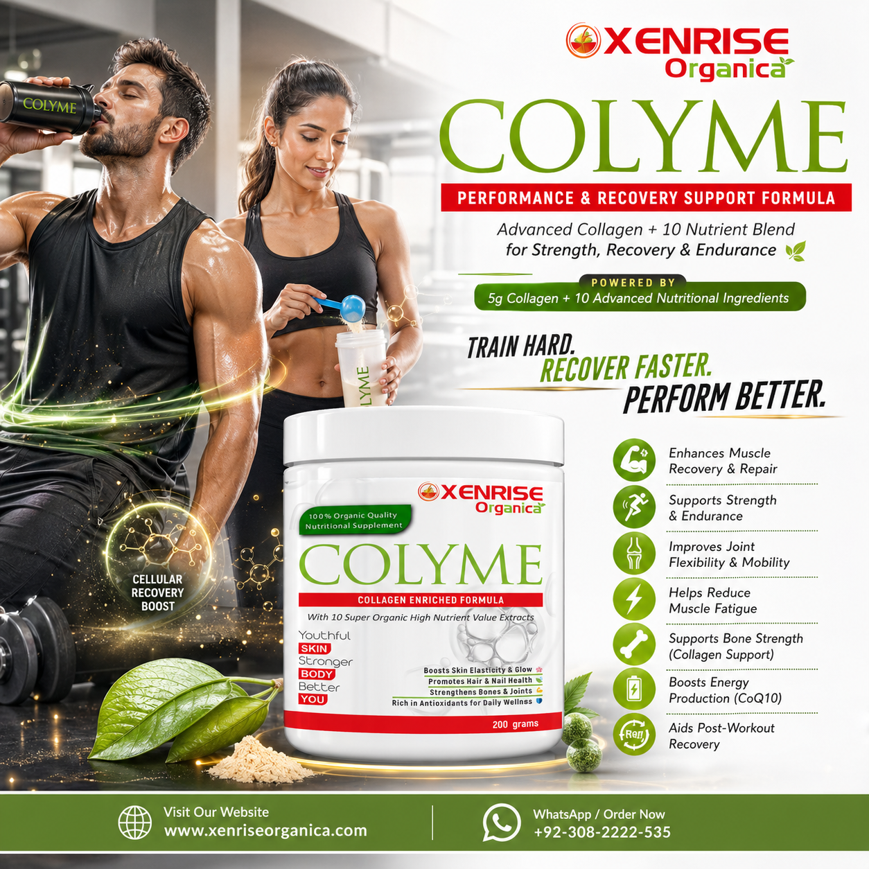 COLYME – Collagen Enriched Formula | XENRISE Organica | Youthful Skin & Stronger Body Naturally