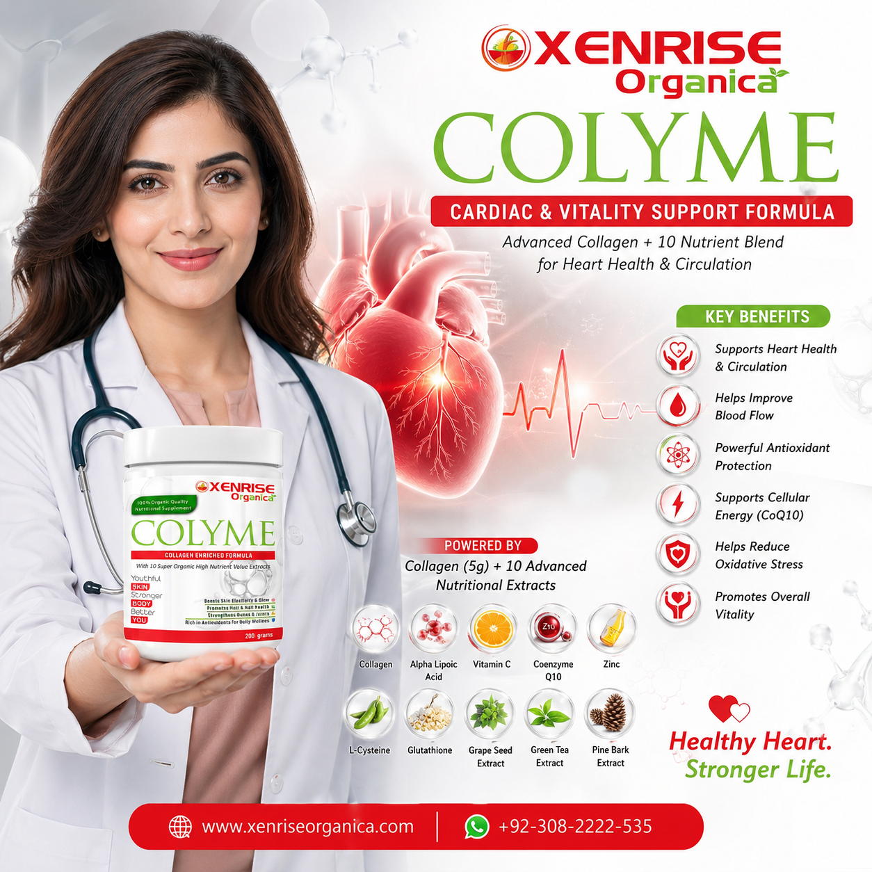 COLYME – Collagen Enriched Formula | XENRISE Organica | Youthful Skin & Stronger Body Naturally