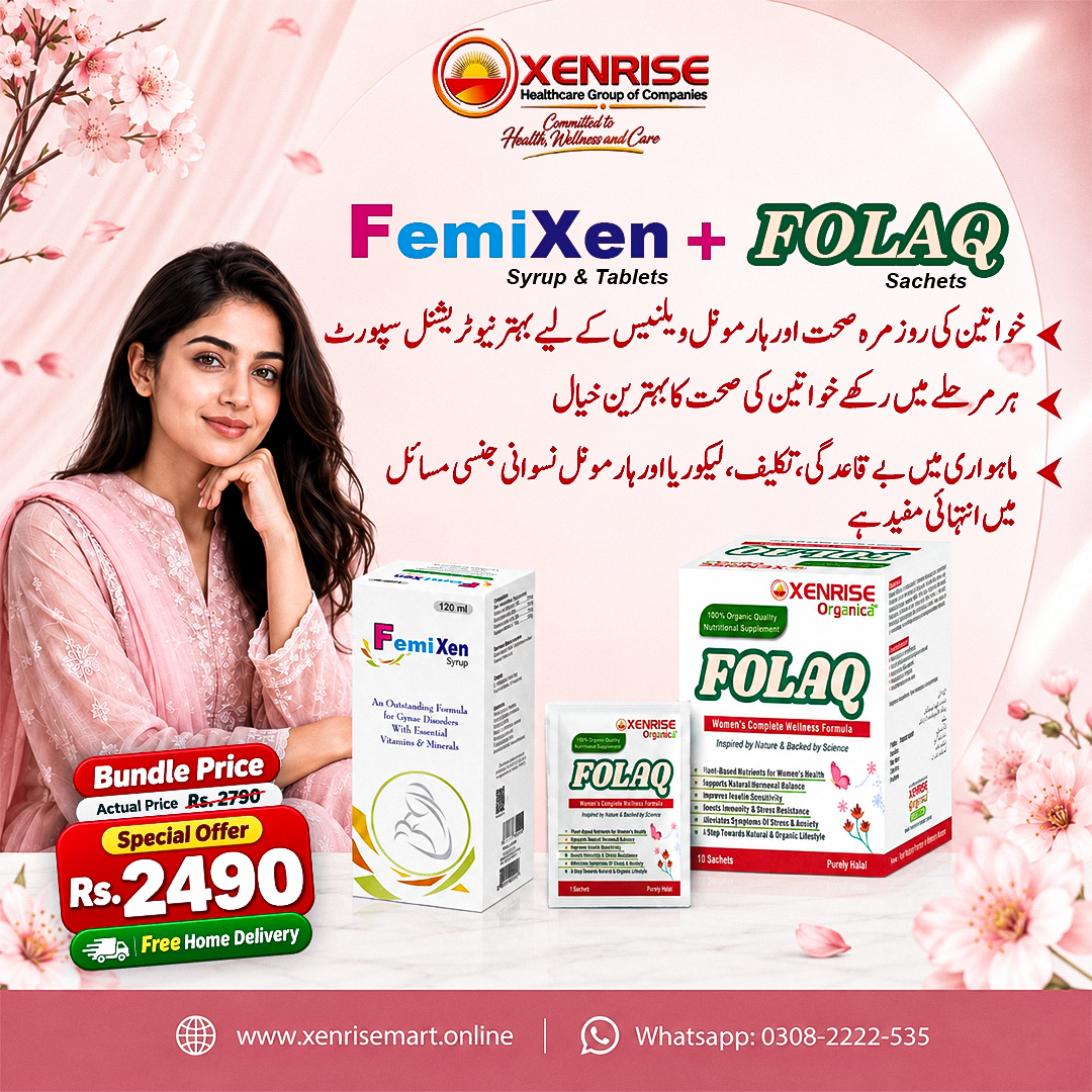 FEMIXEN + FOLAQ Women's Wellness Bundle – Hormonal, Menstrual & Reproductive Support