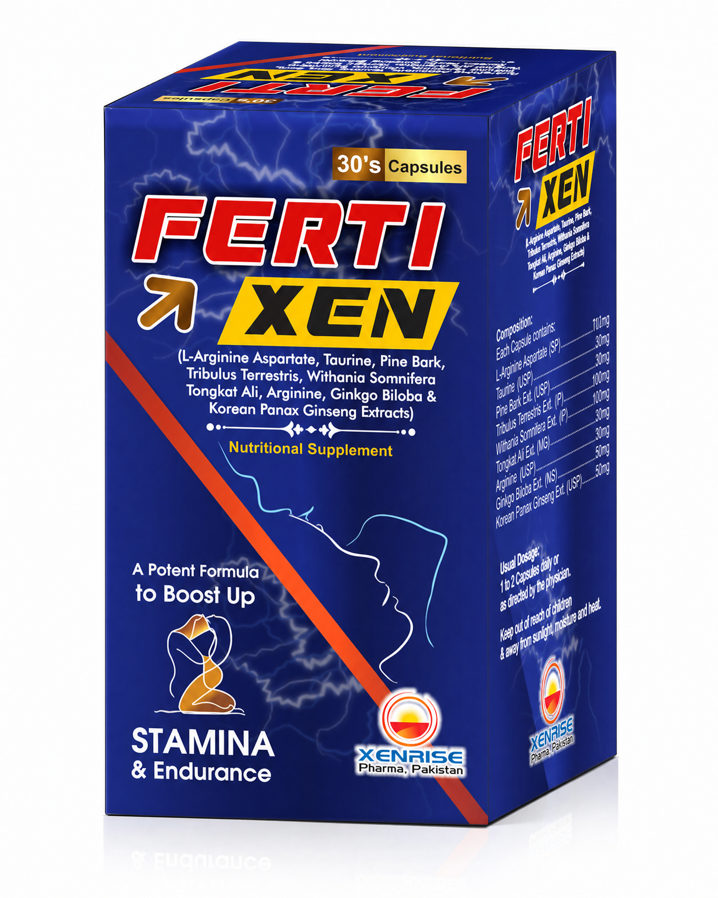 FERTIXEN Capsules | Advanced Nutritional Support for Stamina, Vitality & Reproductive Wellness | XENRISE Pharma, Pakistan