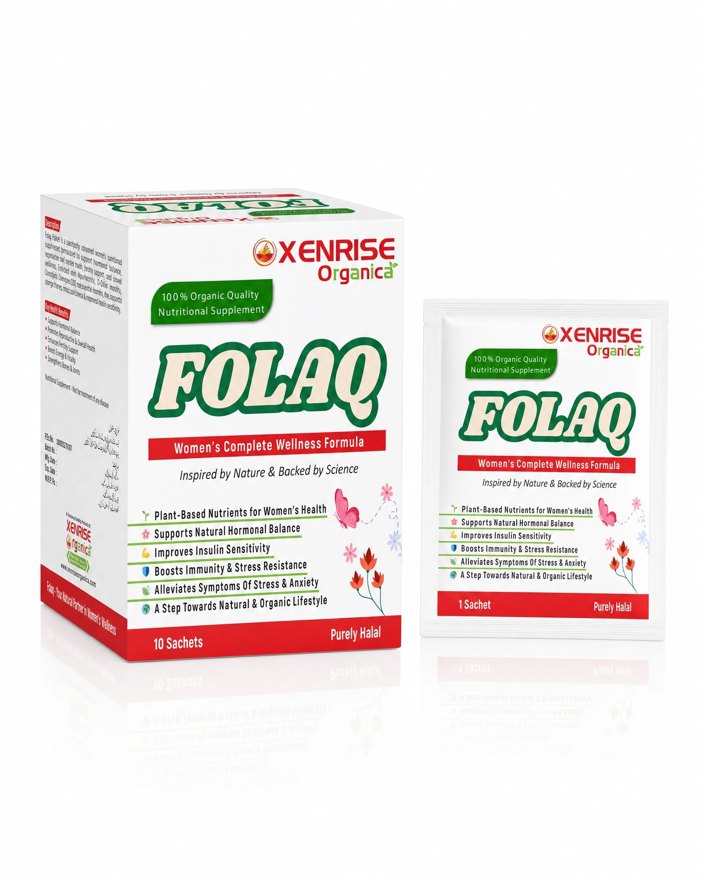 FOLAQ – Women’s Complete Wellness Formula Sachets | XENRISE Organica