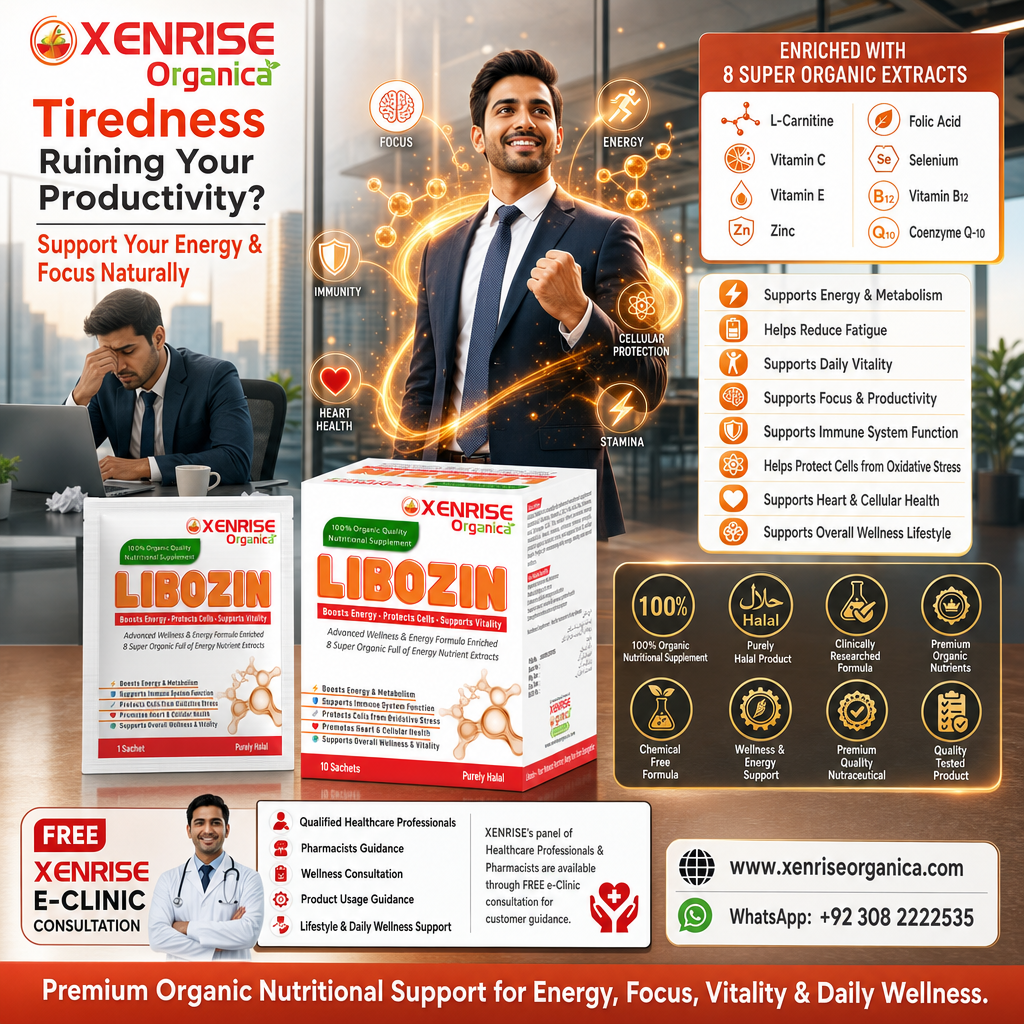 LIBOZIN – Advanced Wellness & Energy Formula Sachets | XENRISE Organica