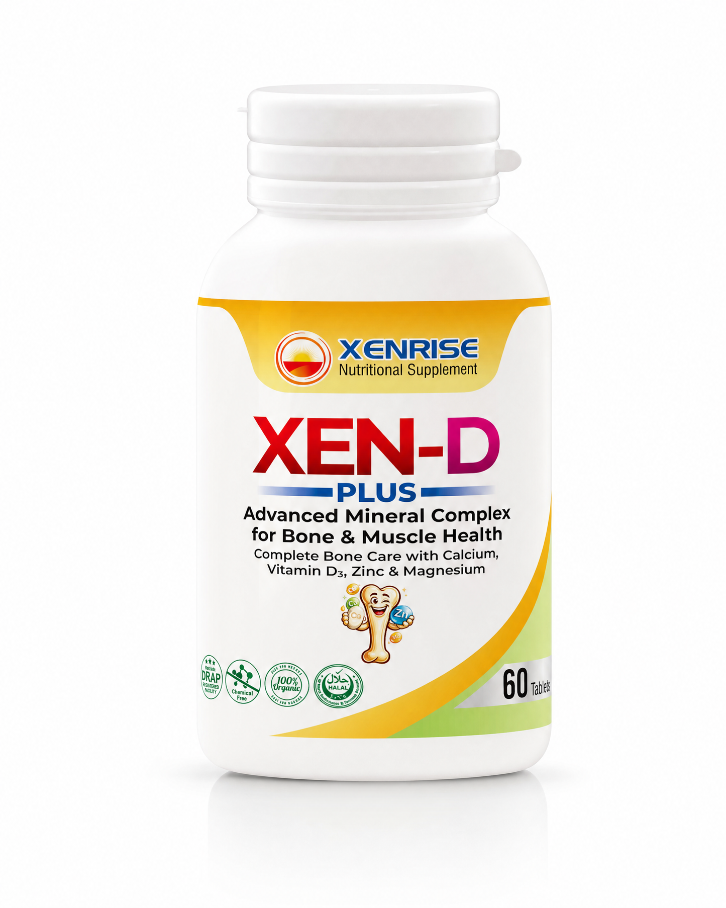 XEN-D Plus Tablets | Advanced Mineral Complex for Bone & Muscle Health | XENRISE Pharma, Pakistan
