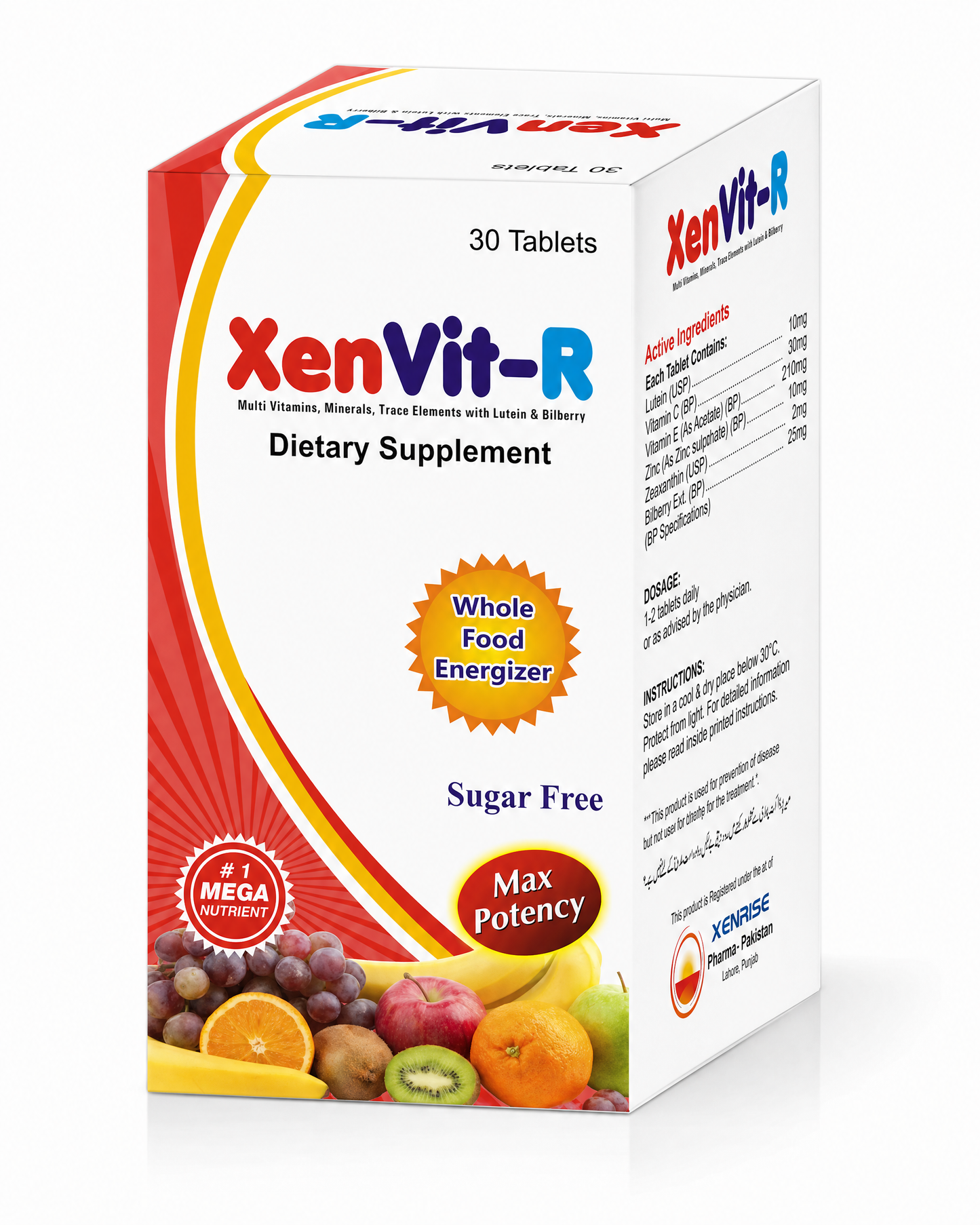 XenVit-R Tablets | Powering Vitality, Vision & Wellness | XENRISE Pharma, Pakistan