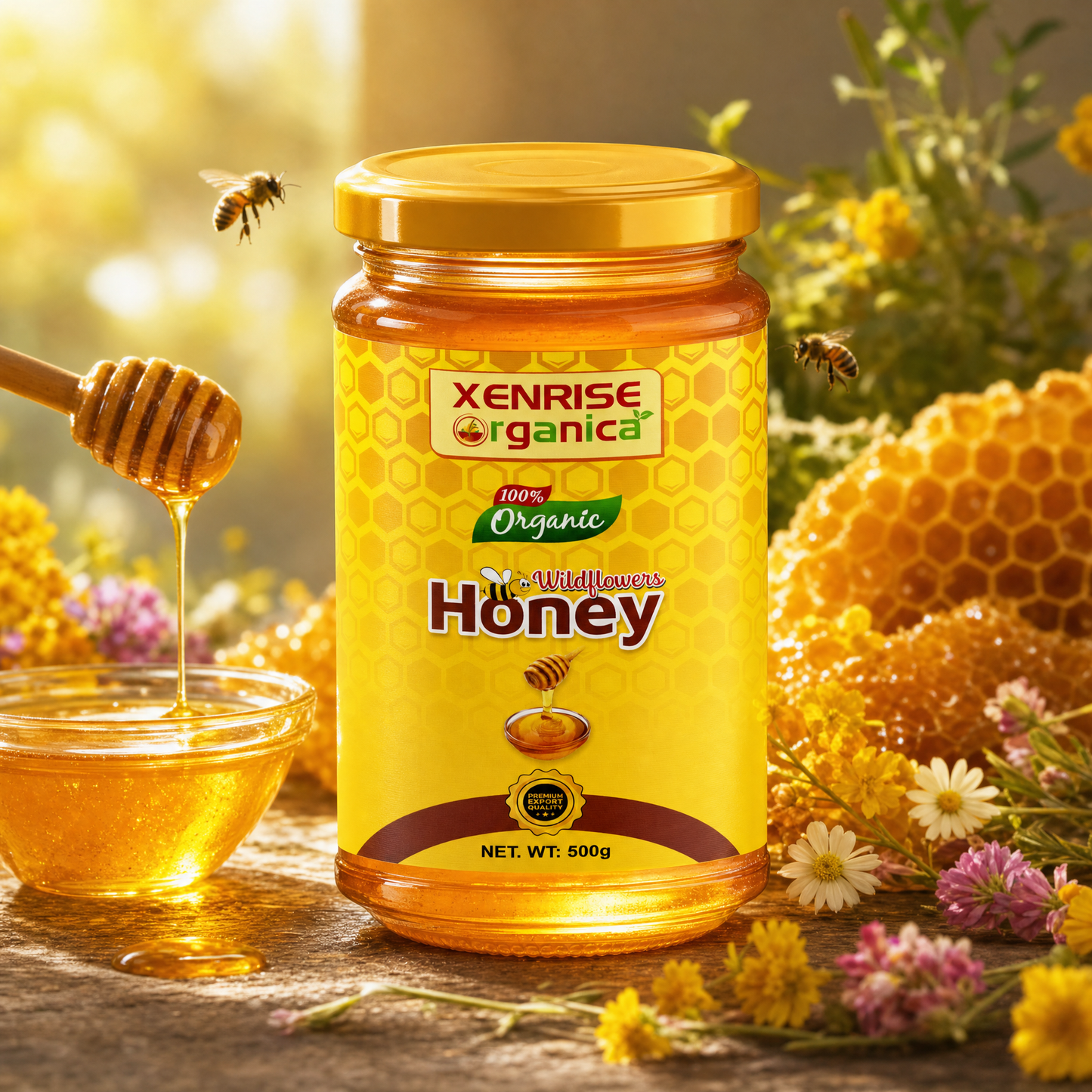 XENRISE Special 100% Organic Wildflower Honey | XENRISE Organica | Premium Natural Sweetener