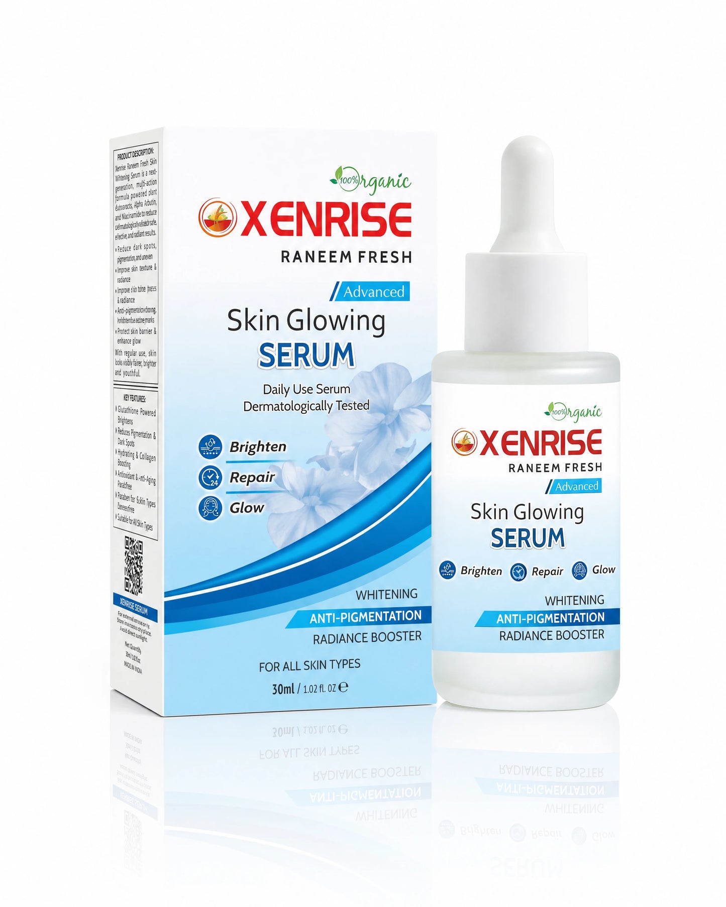 XENRISE RANEEM FRESH – Advanced Skin Glowing Serum (30ml) | XENRISE Organica