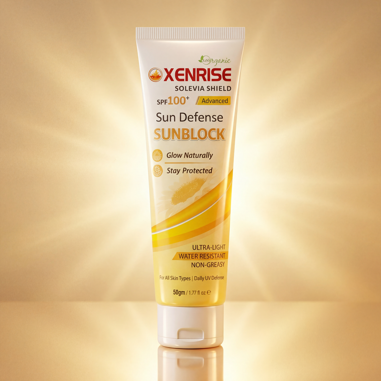 XENRISE SOLEVIA SHIELD SPF 100+ – Advanced Sun Defense Sunblock | XENRISE Organica
