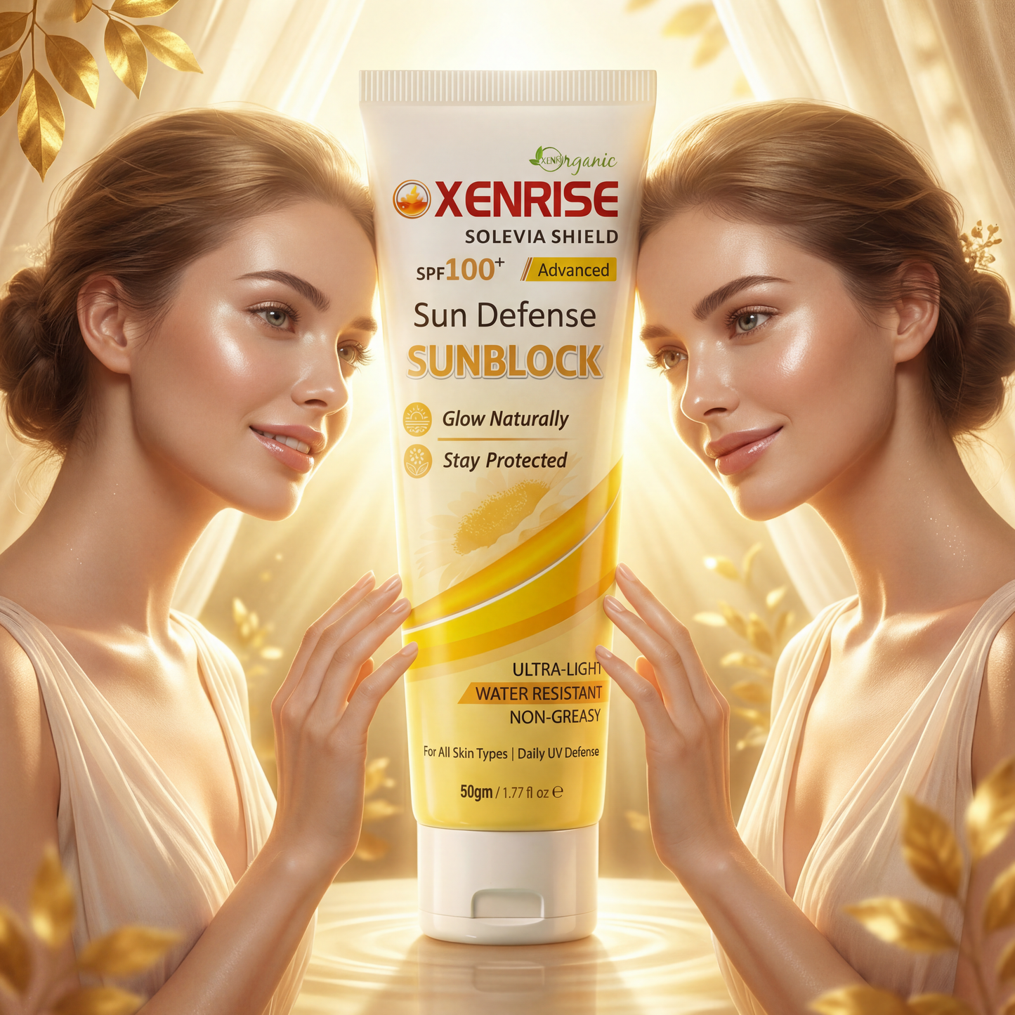 XENRISE SOLEVIA SHIELD SPF 100+ – Advanced Sun Defense Sunblock | XENRISE Organica
