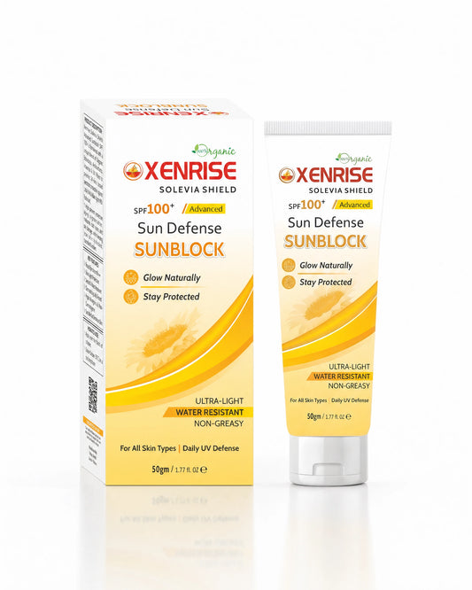 XENRISE SOLEVIA SHIELD SPF 100+ – Advanced Sun Defense Sunblock | XENRISE Organica